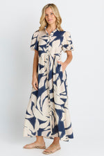 Load image into Gallery viewer, Betty Basics Nova Shirt Dress - Navy Floral Print [SZ:8]
