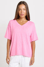 Load image into Gallery viewer, Betty Basics Aries V-Neck Sweater - Pink [CLR:PINK SZ:8]

