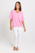 Load image into Gallery viewer, Betty Basics Aries V-Neck Sweater - Pink [CLR:PINK SZ:8]
