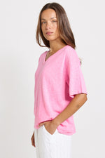 Load image into Gallery viewer, Betty Basics Aries V-Neck Sweater - Pink [CLR:PINK SZ:8]
