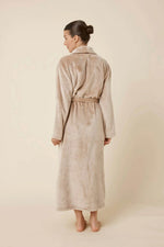 Load image into Gallery viewer, Gingerlilly Colette Long Plush Robe - Biscuit [CLR:BISCUIT SZ:S]
