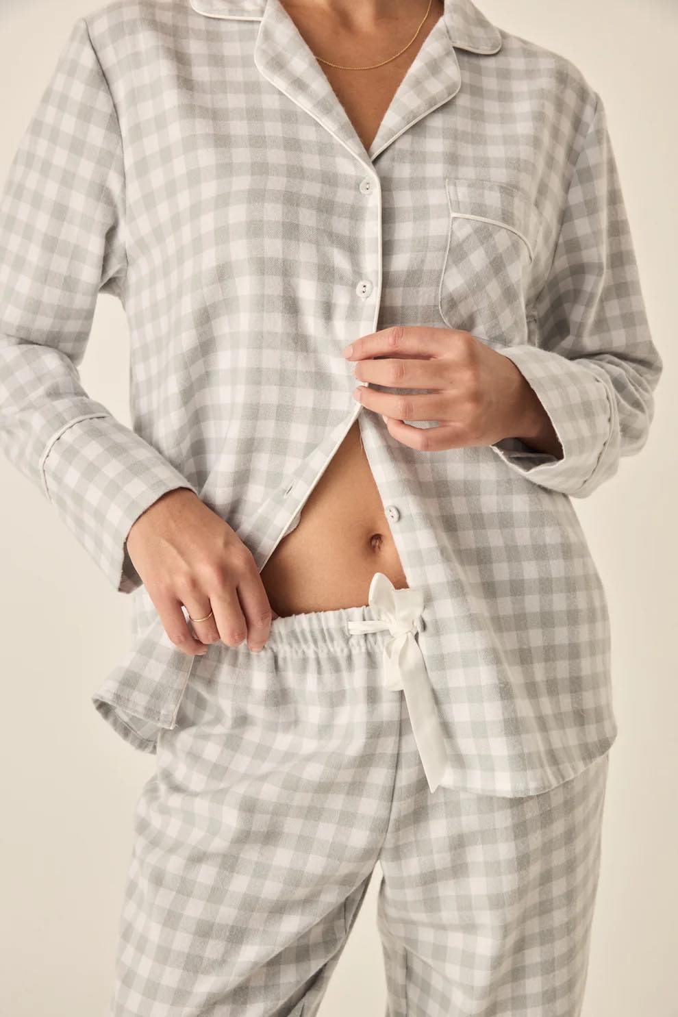 Gingerlilly Pyjamas Cassia - Grey Check [CLR:GREY CHECK  SZ:S]