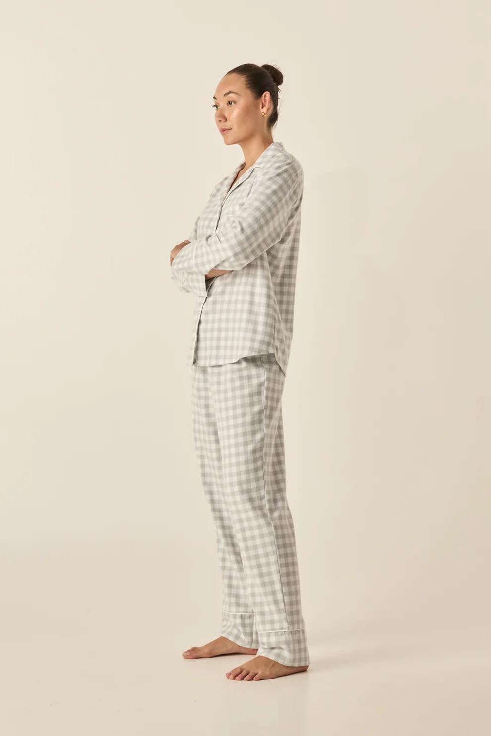 Gingerlilly Pyjamas Cassia - Grey Check [CLR:GREY CHECK  SZ:S]