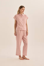 Load image into Gallery viewer, Gingerlilly Goldie Cotton Diamond Pyjama Set - Pink [CLR:PINK SZ:S]
