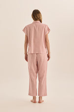 Load image into Gallery viewer, Gingerlilly Goldie Cotton Diamond Pyjama Set - Pink [CLR:PINK SZ:S]
