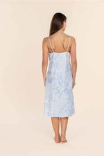 Load image into Gallery viewer, Gingerlilly Caroline Cotton Sateen Chemise - Blue Paisley [SZ:S]
