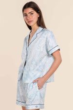 Load image into Gallery viewer, Gingerlilly Daphne Cotton Sateen Short Set - Blue [SZ:S]
