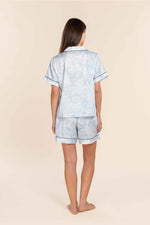 Load image into Gallery viewer, Gingerlilly Daphne Cotton Sateen Short Set - Blue [SZ:S]
