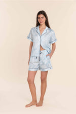 Load image into Gallery viewer, Gingerlilly Daphne Cotton Sateen Short Set - Blue [SZ:S]
