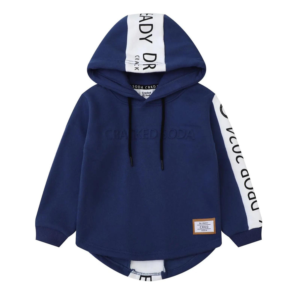 Cracked Soda Levi Soda Detailed Hoodie - Denim Blue [CLR:DENIM BLUE SZ:3]