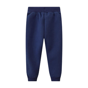 Cracked Soda Levi Detailed Trackpants - Denim Blue [CLR:DENIM BLUE SZ:3]