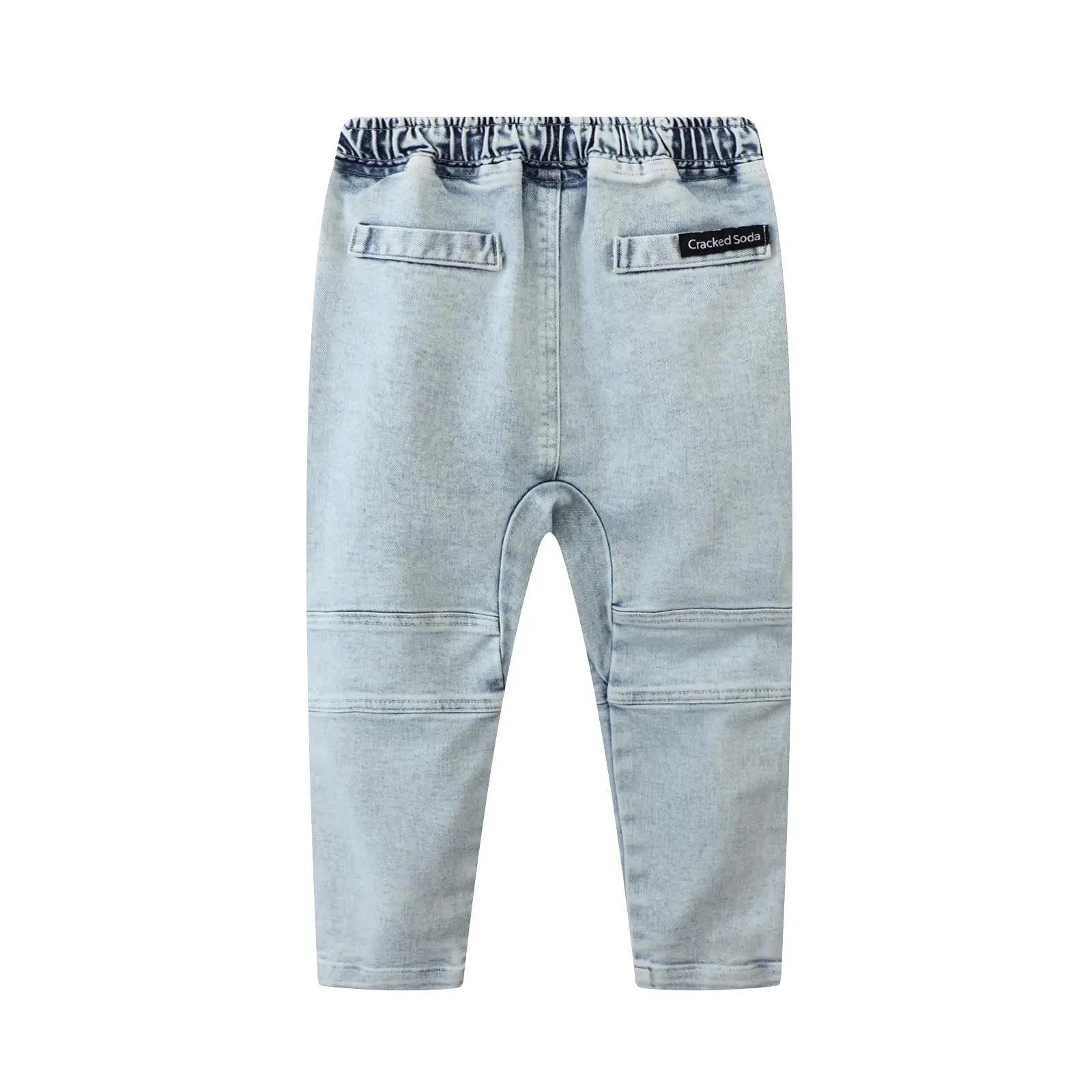 Cracked Soda Jaxton Detailed Print Jeans - Denim Blue [CLR:DENIM BLUE SZ:3]