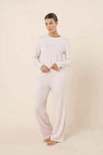 Load image into Gallery viewer, Gingerlilly Ellie Lightweight Velour Cable Knit Set - Pink [CLR:PINK SZ:XS]
