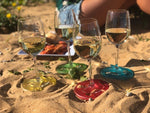 Load image into Gallery viewer, Glass On The Grass Wine Coasters - Summertime
