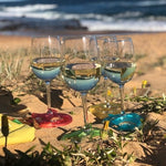 Load image into Gallery viewer, Glass on the Grass Wine Coasters - Garden Party
