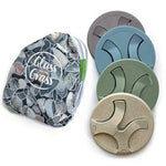 Load image into Gallery viewer, Glass on the Grass Wine Coasters - Bamboo Riverstone
