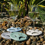 Load image into Gallery viewer, Glass on the Grass Wine Coasters - Bamboo Riverstone
