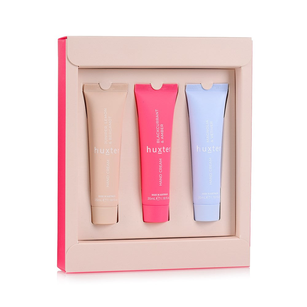 Huxter Christmas Hand Cream Trio Gift Set - 3 x 35ml Hand Creams