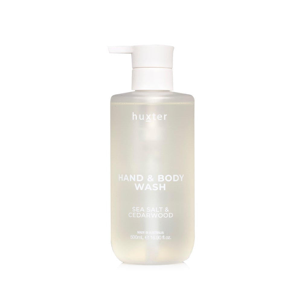 Huxter Hand & Body Wash 500ml - Neutral - Sea Salt & Cedarwood