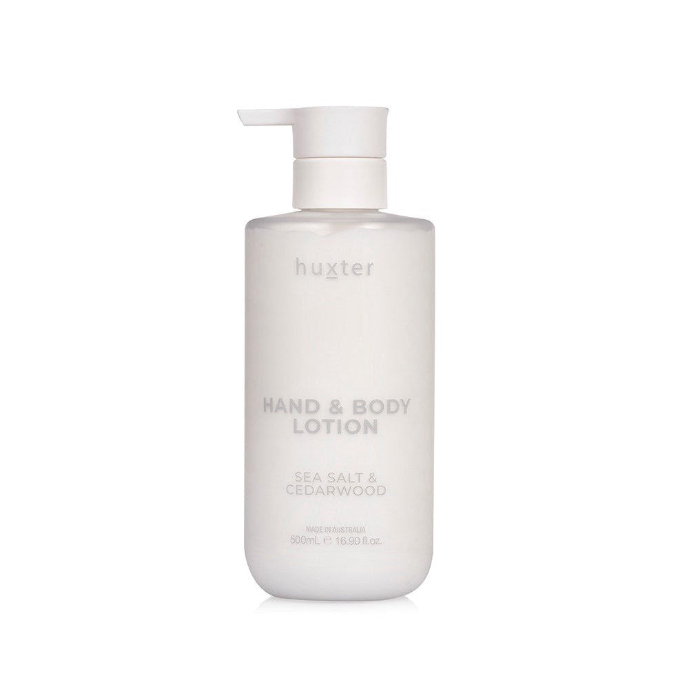 Huxter Hand & Body Lotion 500ml - Neutral - Sea Salt & Cedarwood