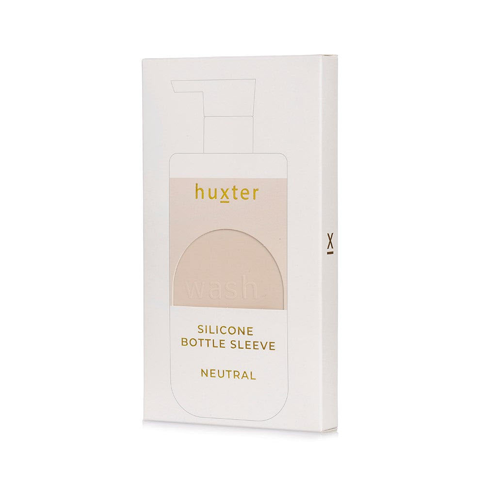 Huxter Silicone WASH Bottle Sleeve - Neutral  