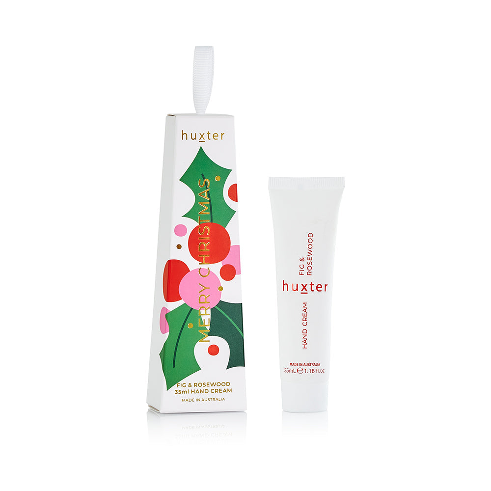 Huxter Christmas Flowers Collection Hanging Hand Cream - Fig & Rosewood 35ml 