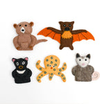 Load image into Gallery viewer, Tara Treasures Felt Finger Puppet Set of 5 - Australian Animals Set E
