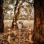 Load image into Gallery viewer, Tara Treasures Baby Nursery Felt Hanging Cot Mobile - Sleeping Koala
