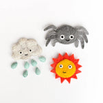 Load image into Gallery viewer, Tara Treasures Felt Finger Puppet Set of 3 - Incy Wincy/Itsy Bitsy Spider
