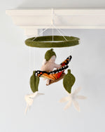 Load image into Gallery viewer, Tara Treasures May Gibbs Felt Nursery Cot Mobile - Gumnut Baby with Butterfly
