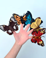 Load image into Gallery viewer, Tara Treasures Felt Finger Puppet Set of 5 - Butterflies
