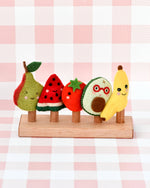 Load image into Gallery viewer, Tara Treasures Felt Finger Puppet Set of 5 - Fruits
