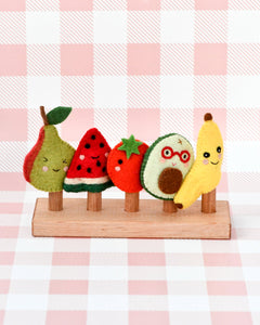 Tara Treasures Felt Finger Puppet Set of 5 - Fruits