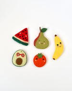 Load image into Gallery viewer, Tara Treasures Felt Finger Puppet Set of 5 - Fruits
