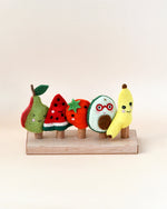 Load image into Gallery viewer, Tara Treasures Felt Finger Puppet Set of 5 - Fruits
