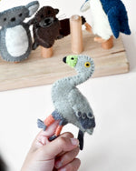 Load image into Gallery viewer, Tara Treasures Felt Finger Puppet Set of 5 - Australian Phillip Island  Animals 
