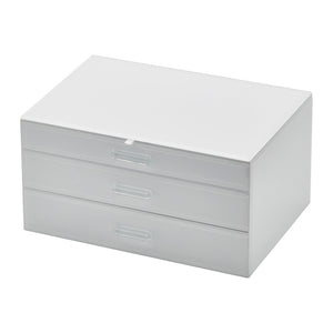 One Six Eight London Gabriella Glass Jewellery Box - White XL