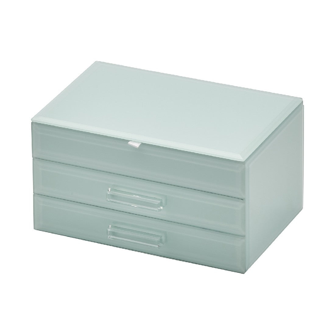 One Six Eight London Gabriella Glass Jewellery Box - Mint Medium