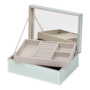 One Six Eight London Sara Glass Jewellery Box - Palm Large