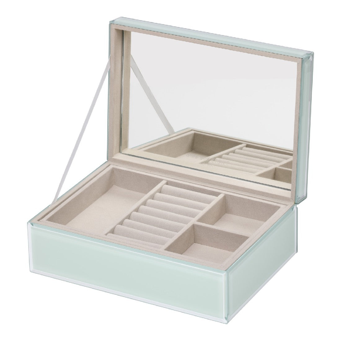 One Six Eight London Sara Glass Jewellery Box - Palm Large