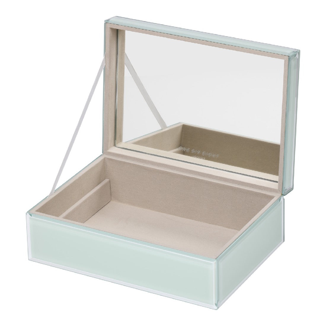 One Six Eight London Sara Glass Jewellery Box - Palm Large