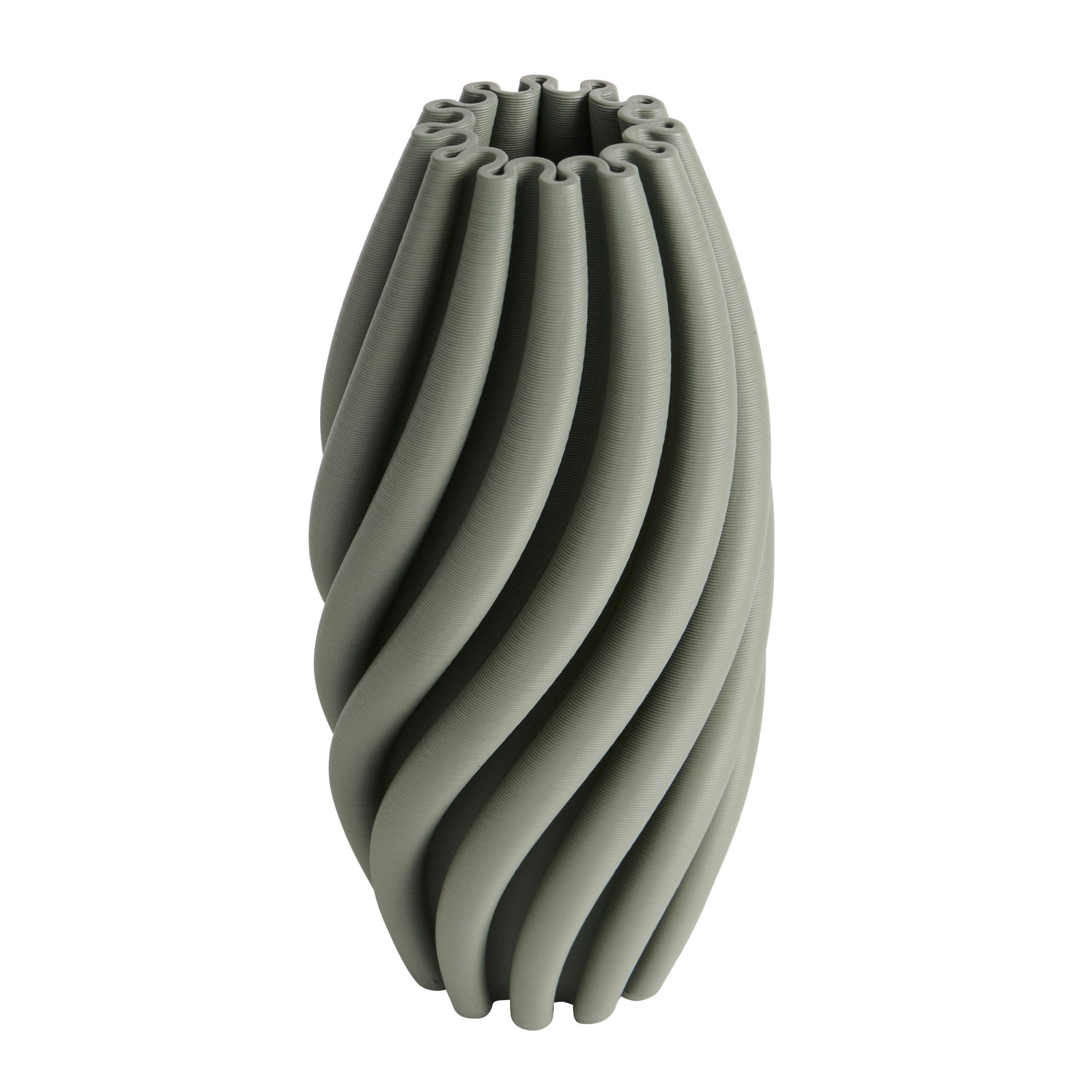 One Six Eight London Stella Vase - Olive Green 29cm