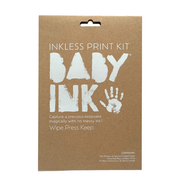 BABYink Inkless Hand & Footprint Print Kit - Blackish Grey