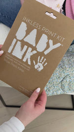 Load image into Gallery viewer, BABYink Hand &amp; Footprint Inkless Print Kit - Gorgeous Grey
