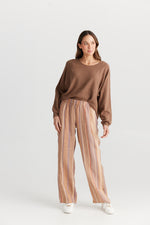 Load image into Gallery viewer, The Shanty Corporation Souk Pants - Santal Stripe [CLR:SANTAL STRIPE SZ:S]
