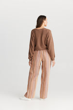 Load image into Gallery viewer, The Shanty Corporation Souk Pants - Santal Stripe [CLR:SANTAL STRIPE SZ:S]
