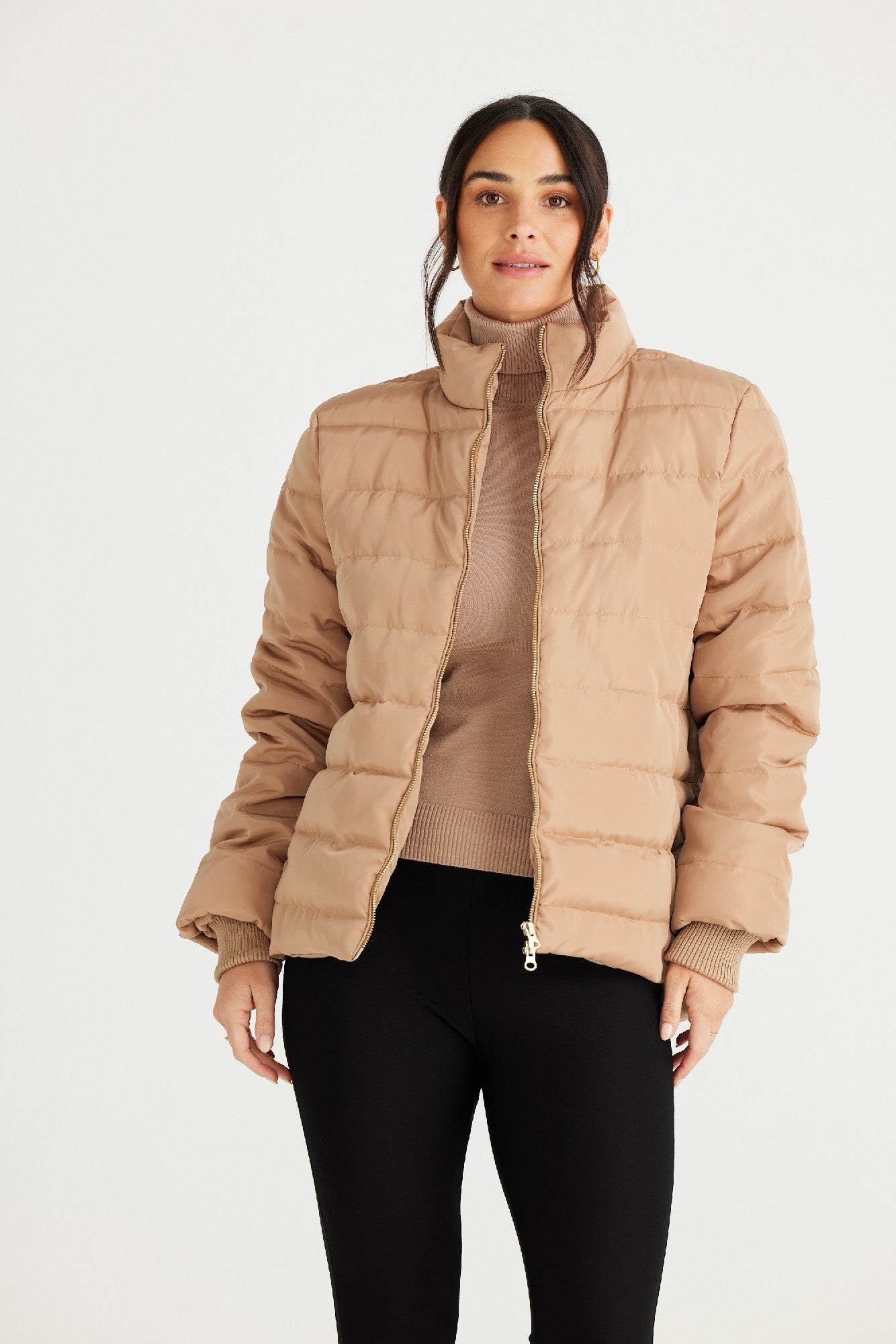 Brave+True Sillian Puffer - Cashew [CLR:CASHEW SZ:S/M]