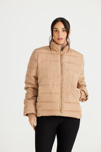 Brave+True Sillian Puffer - Cashew [CLR:CASHEW SZ:S/M]