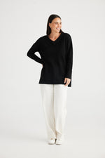 Load image into Gallery viewer, Brave+True Bianca Long Knit - Black [CLR:BLACK SZ:XS]
