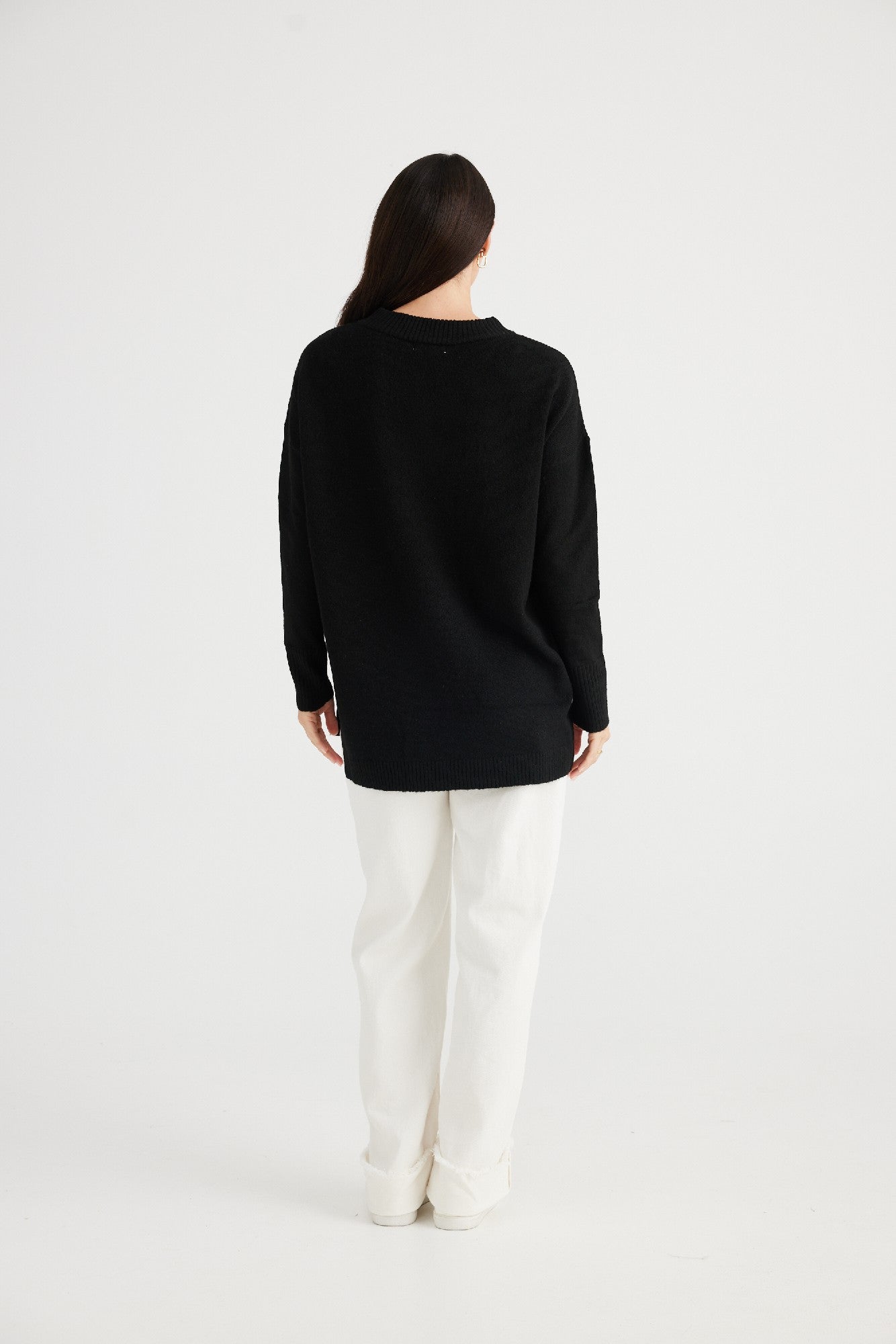 Brave+True Bianca Long Knit - Black [CLR:BLACK SZ:XS]